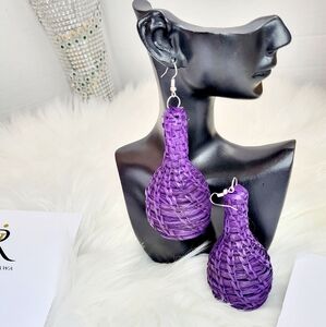 Handmade Rattan earings